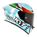 Casco Integrale Kyt Tt-revo Replica Leopard Tricolore Light Blue