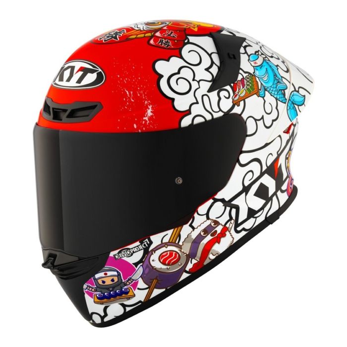 Casco Integrale Kyt Tt-revo Sushi Time Red
