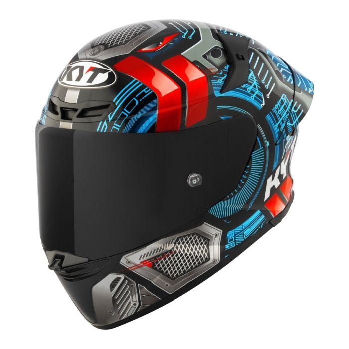 Casco Integrale Kyt Tt-revo Synchrotron Blue/red