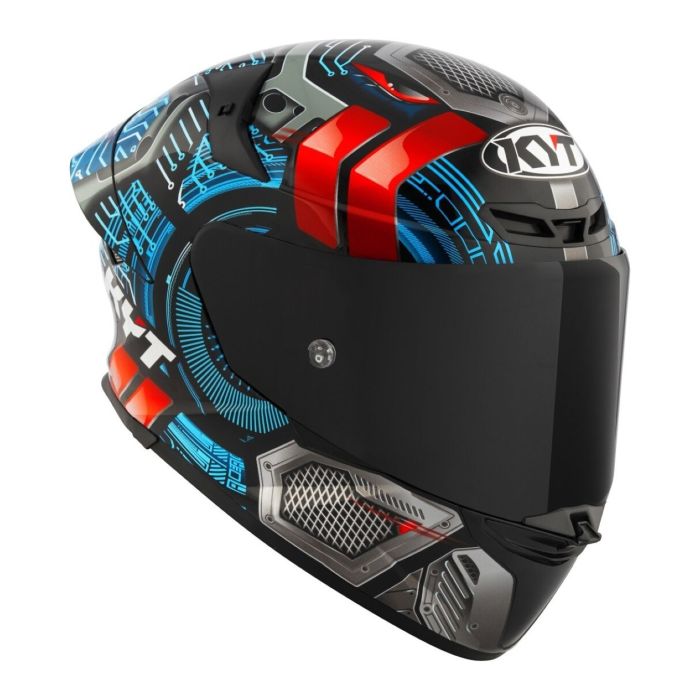 Casco Integrale Kyt Tt-revo Synchrotron Blue/red