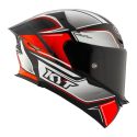Casco Integrale Kyt Tt-revo Tourist Red Fluo