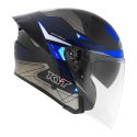 Casco Jet Kyt Ttr-jet Led Black/blue