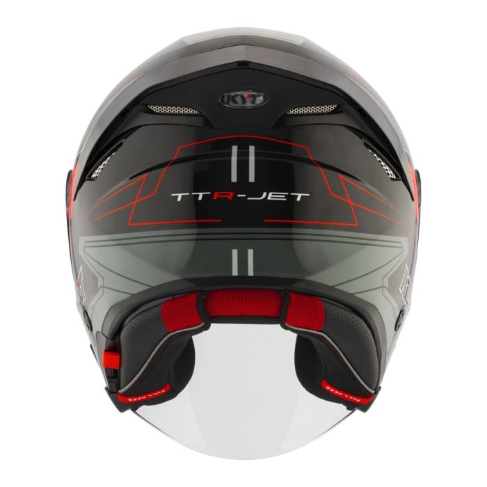 Casco Jet Kyt Ttr-jet Led Black/grey
