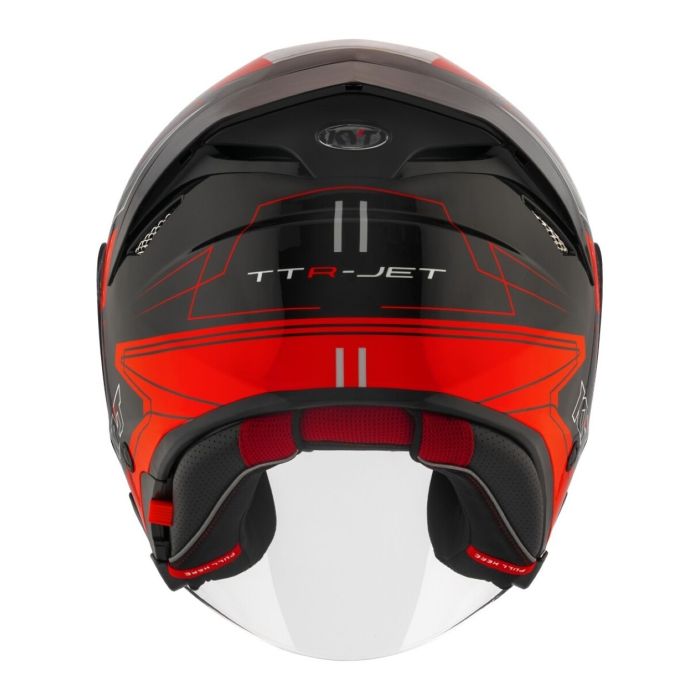 Casco Jet Kyt Ttr-jet Led Black/red