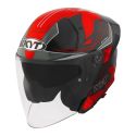 Casco Jet Kyt Ttr-jet Led Black/red