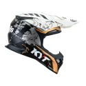 Casco Off-road Kyt Skyhawk Jarvis Edition White/gold
