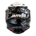 Casco Off-road Kyt Skyhawk Jarvis Edition White/gold