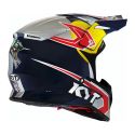 Casco Off-road Kyt Skyhawk Taddy Blue/grey