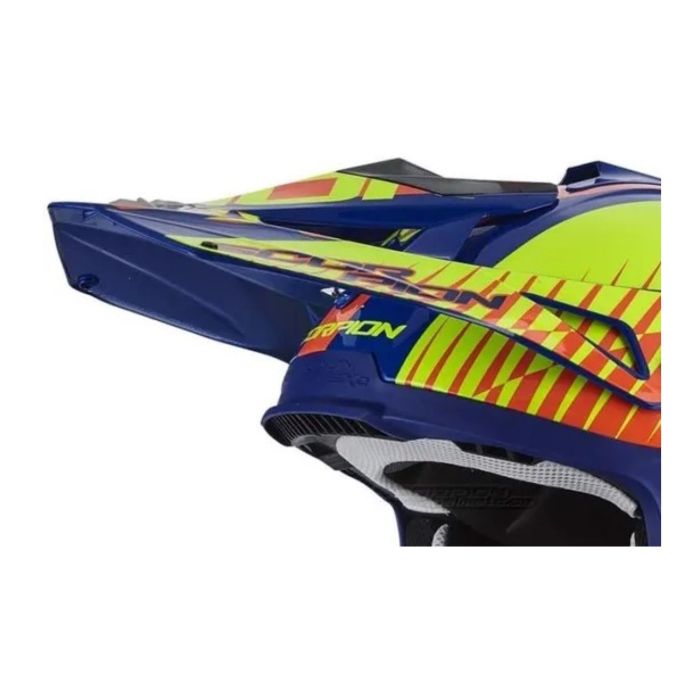 Vx-15 Evo Air Peak Visor Sin Blue-orange