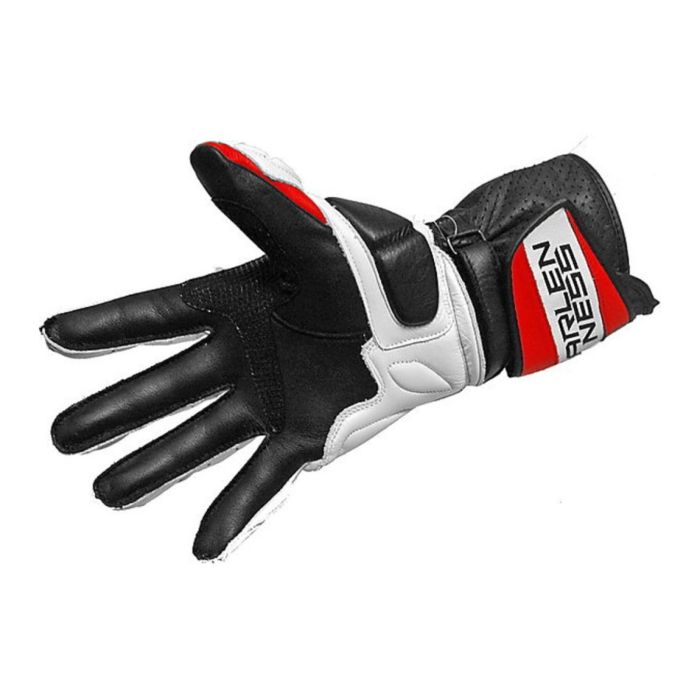 Guanto In Pelle Racing Arlen Ness 9146 Rosso Fant