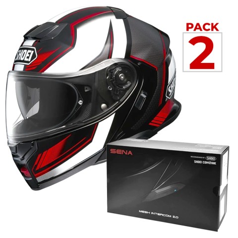 Shoei Neotec 3 Grasp Tc5 + Bluetooth Sena SRL3 Mesh