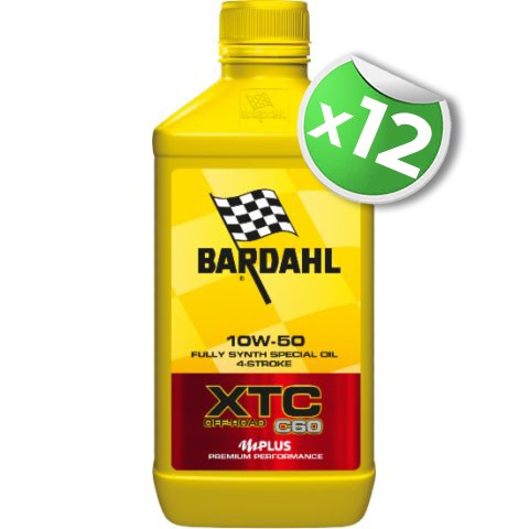 12 Lt. Olio Bardahl Xtc C60 10w50 Off-road Conf. 1Lt.