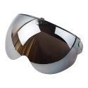 Iridium Visor 3 Buttons Universal Flip-up Glasses Silver Mirror