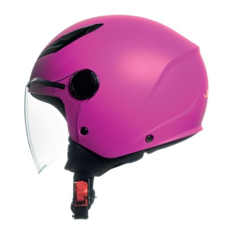 Casco Bambino Con Visiera Jf710 Baby Fucsia Opaco