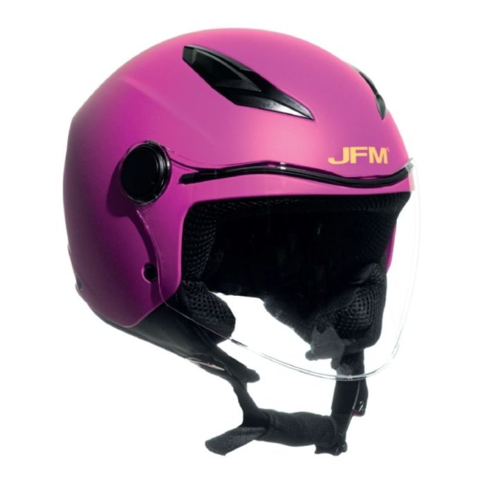 Casco Bambino Con Visiera Jf710 Baby Fucsia Opaco
