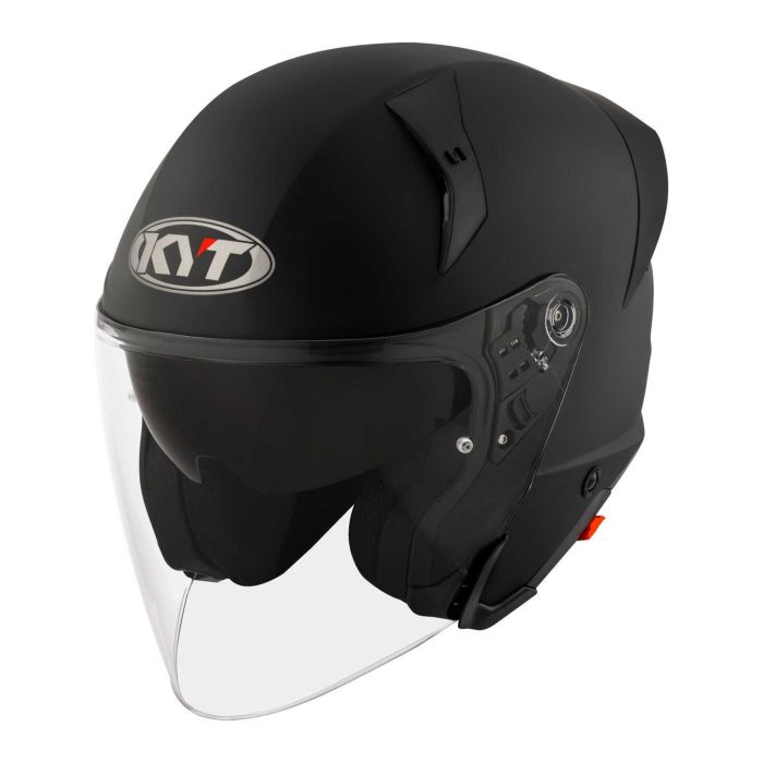 Casco Jet Kyt Ttr-jet Plain Matt Black