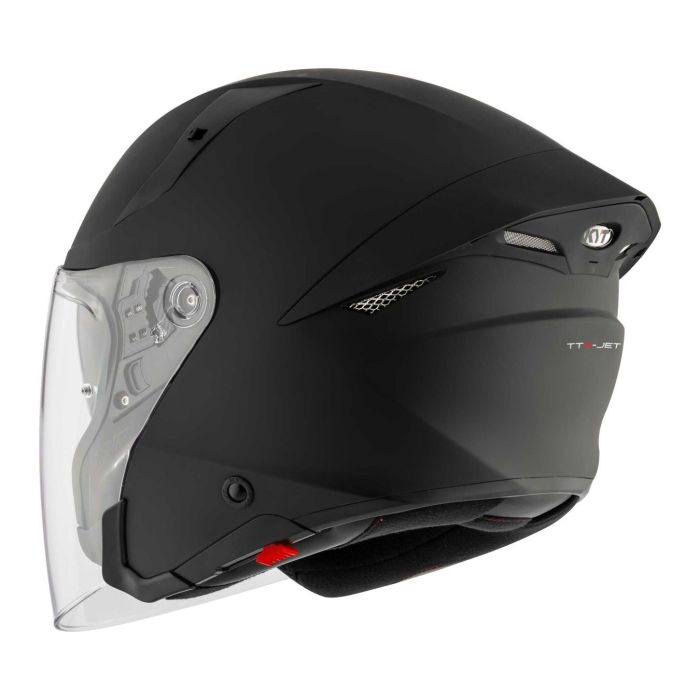 Casco Jet Kyt Ttr-jet Plain Matt Black