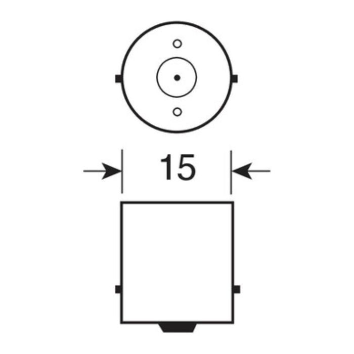 Paar kugelförmige Lampen 12v 5w Ba15s