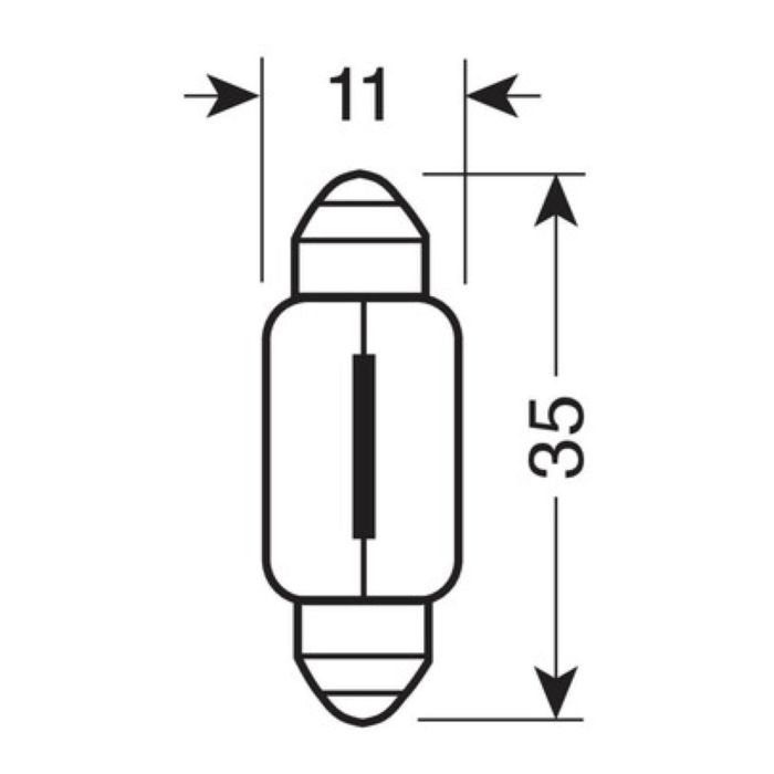12v torpedo lamp - C5W - 11x35 mm - 5W