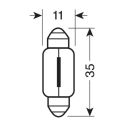 Lámpara torpedera 12v - C5W - 11x35 mm - 5W