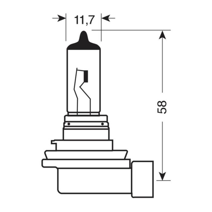 Lampada H11 12v 55w Pgj19-2