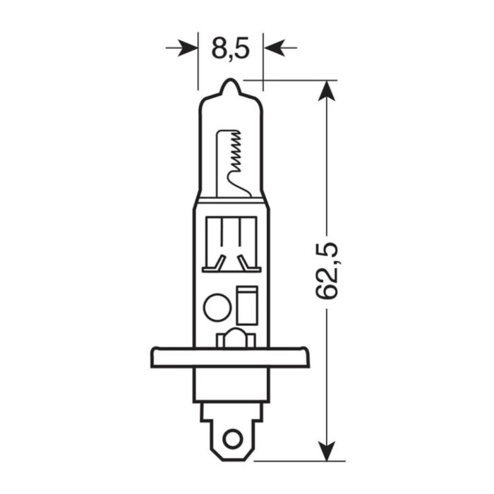 Lampada Blu-xe H1 12v 55w