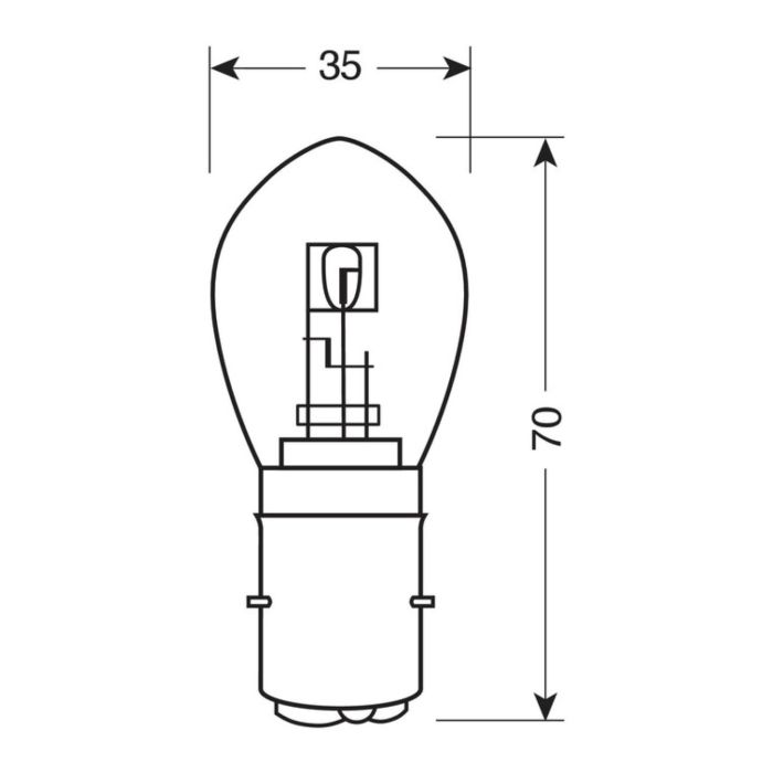 Lampada Filamento S2 Ba20d 35/35w