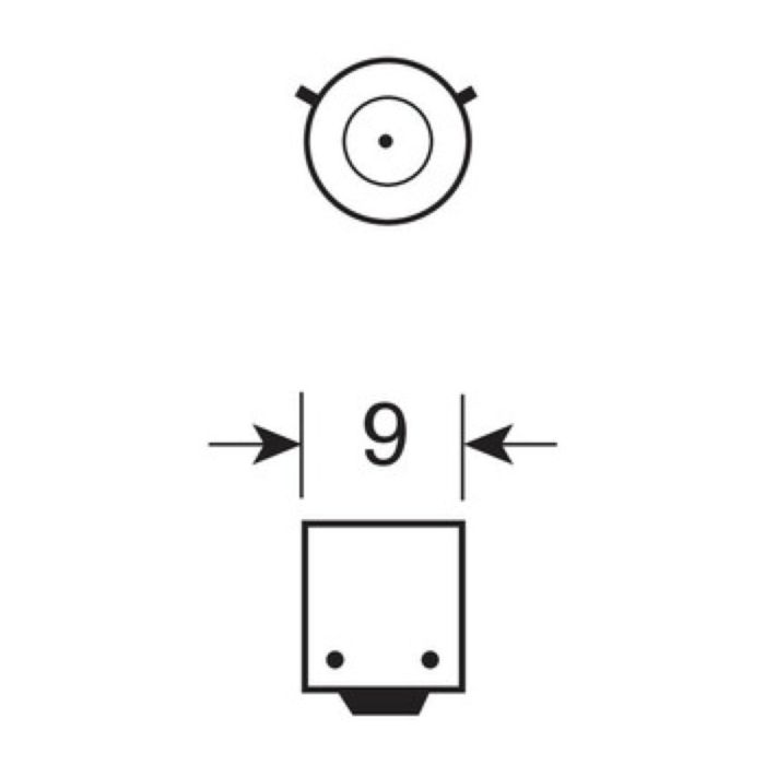 Paar-Lampe. 12V. Bucht 9s 21w Nd