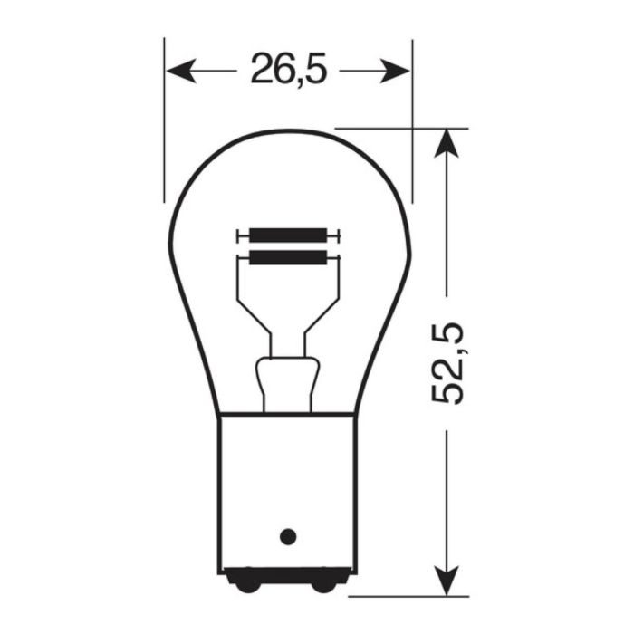 Coppia Lampadine Lampa 2 Filamenti 21/5w Bay15d