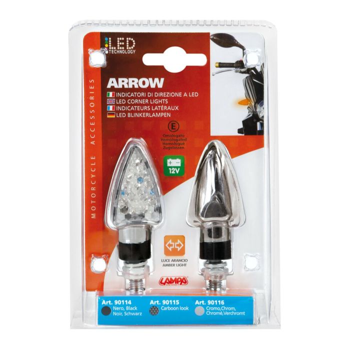 Paar LED-Pfeile Lampa zugelassenen Mod Arrow Chrome