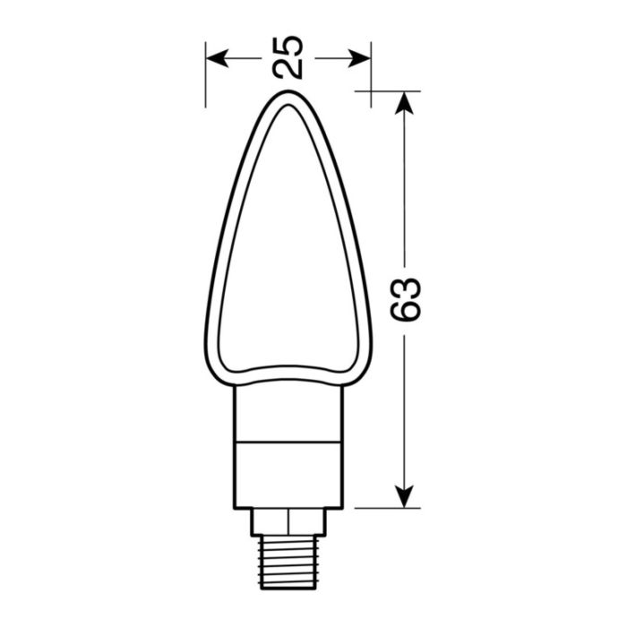 Pair of led arrows Lampa approved Mod Arrow black