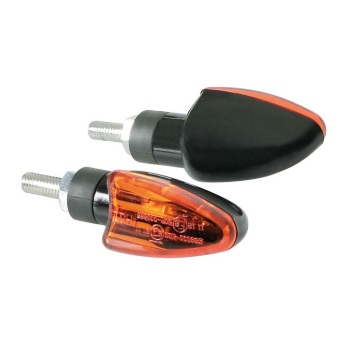 Pair of arrows Lampa arrow black orange glass