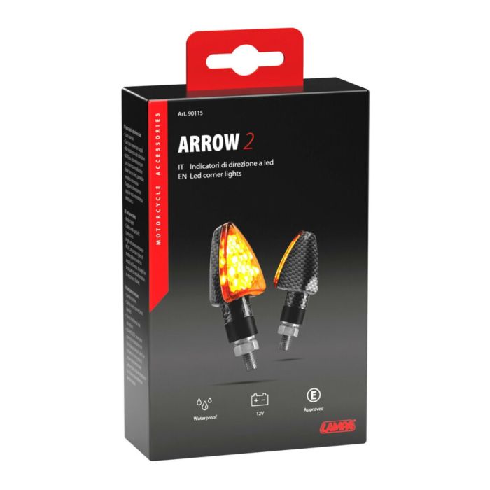 Paar LED-Pfeile Lampa zugelassenen Mod Arrow Carbon Look