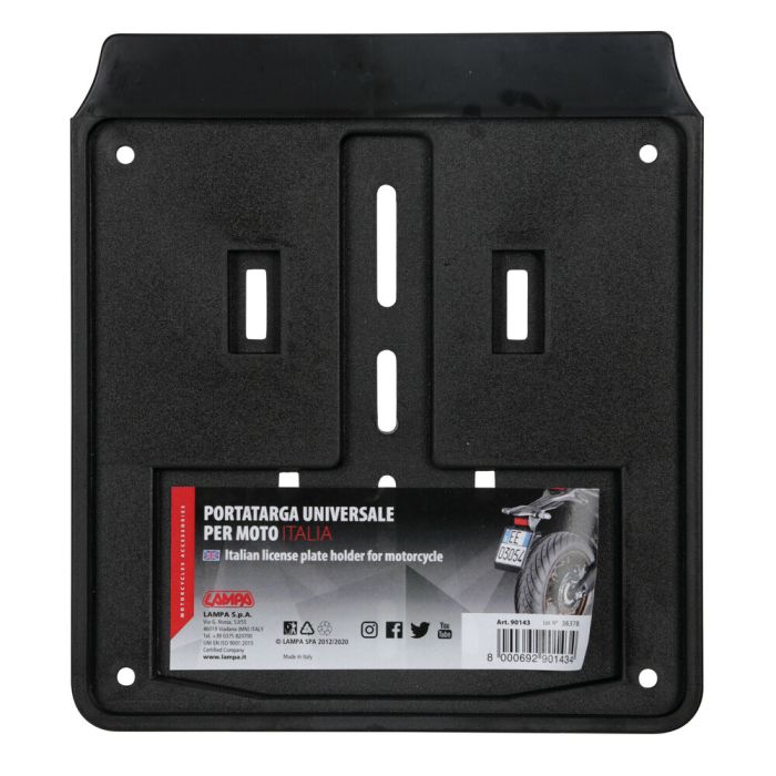 Soporte de matrícula de motocicleta