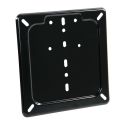 Base de plaque d’immatriculation en acier inoxydable noir