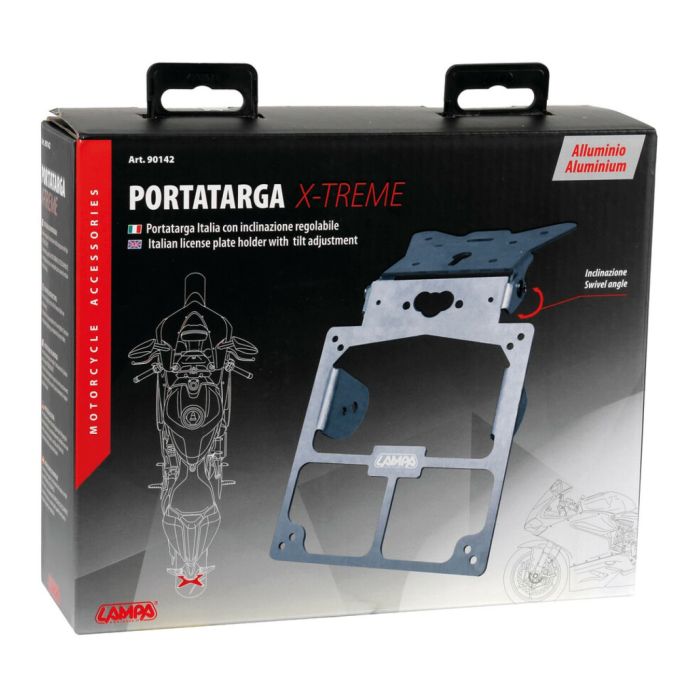 Soporte de matrícula uni ajustable. Aluminio