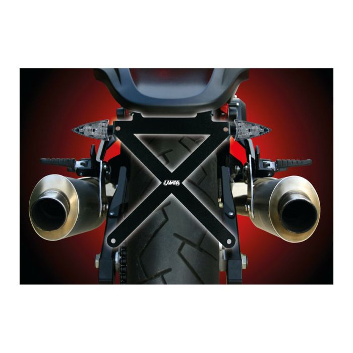 X-plate license plate holder with variable inclination Lampa 90144