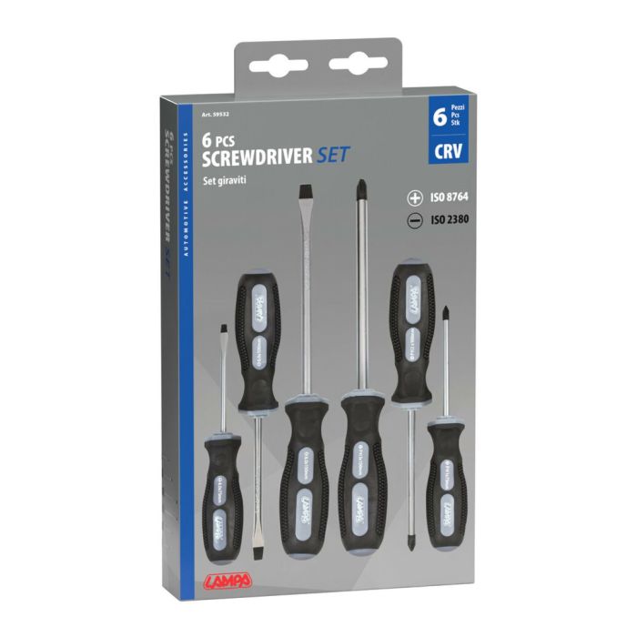 Set of 6 Assorted Screwdrivers