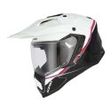 Casco Enduro Acerbis Assault Graphic White Black