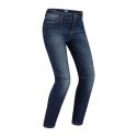Jeans Moto Pmj New Rider Donna Made In Italy Blue