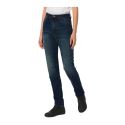 Jeans Moto Pmj Sara Vita Alta Made In Italy Blue