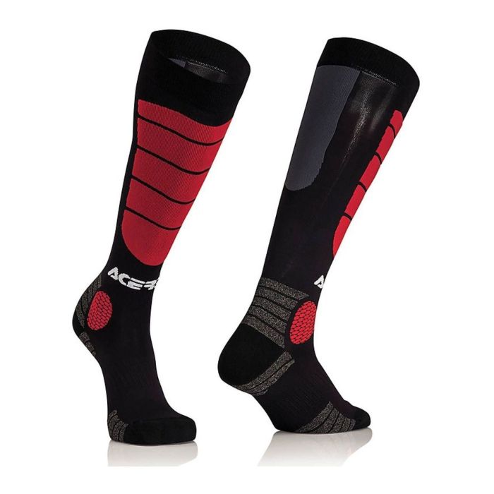 Acerbis Mx Impact Socks Nero/rosso
