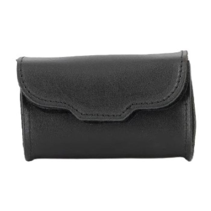 Porta Telepass In Cuoio Chiusura A Velcro