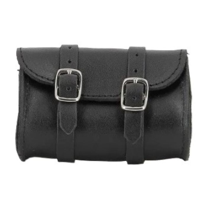 Telepass Leather Holder Double Cing Closure