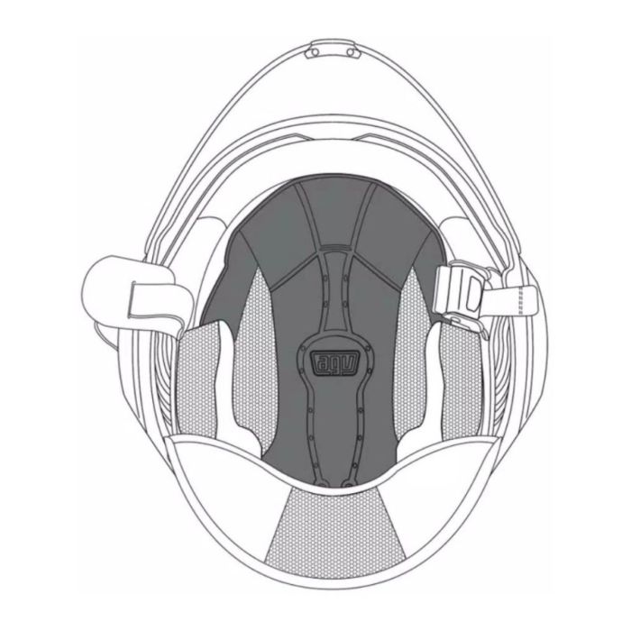 Agv Fluide de coque intérieure (xs) Neutre