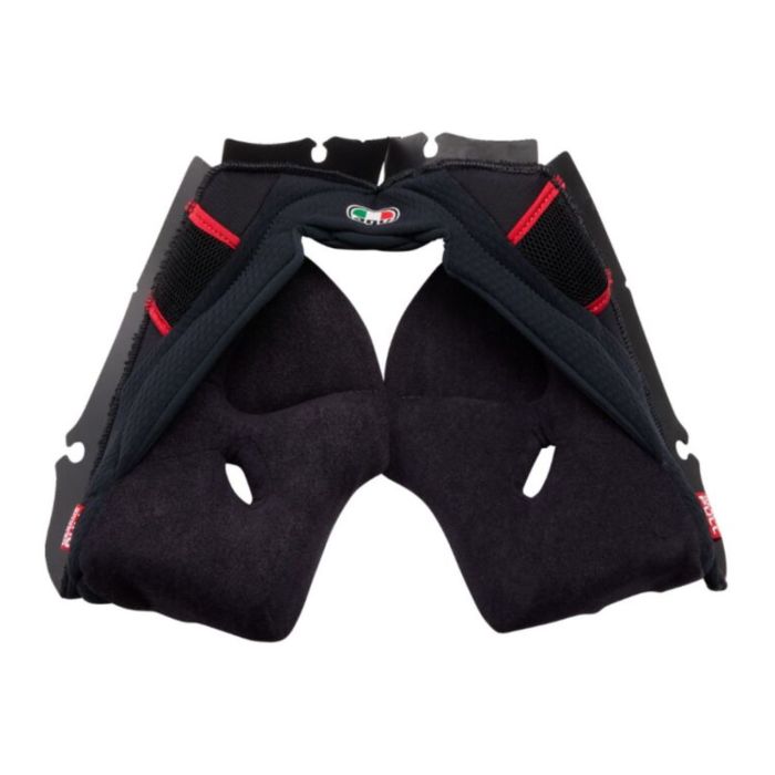 Agv Guanciali Pista Gp Rr Black / Red Tg. Xl