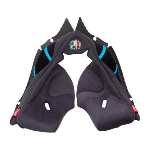 Agv Guanciali Pista Gp Rr Grey / Cyan Tg. Xxl