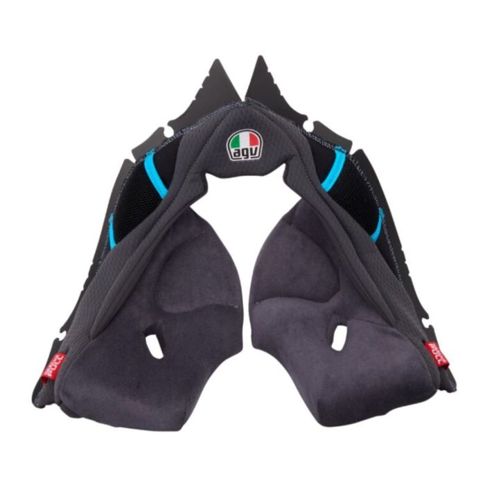 Agv Guanciali Pista Gp Rr Grey / Cyan Tg. Xxl
