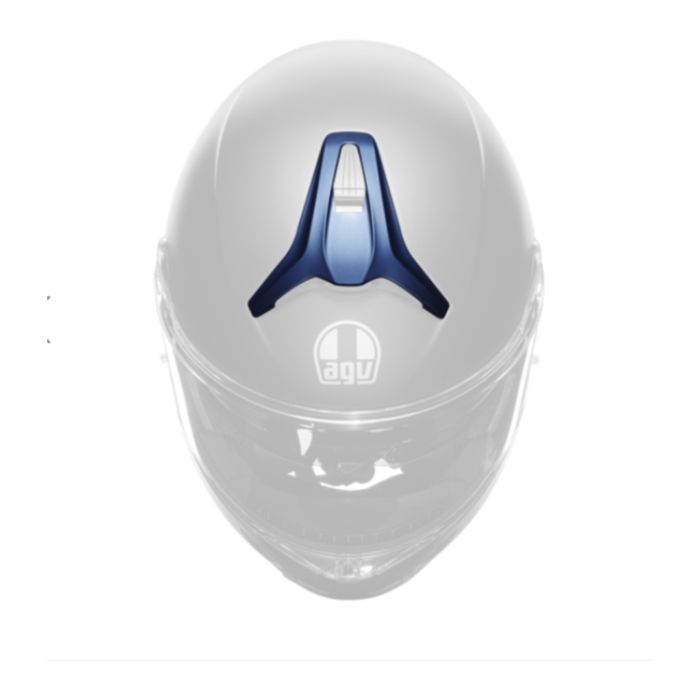 Agv Front Vent Cover Painted Tourmodular Galassia Blue