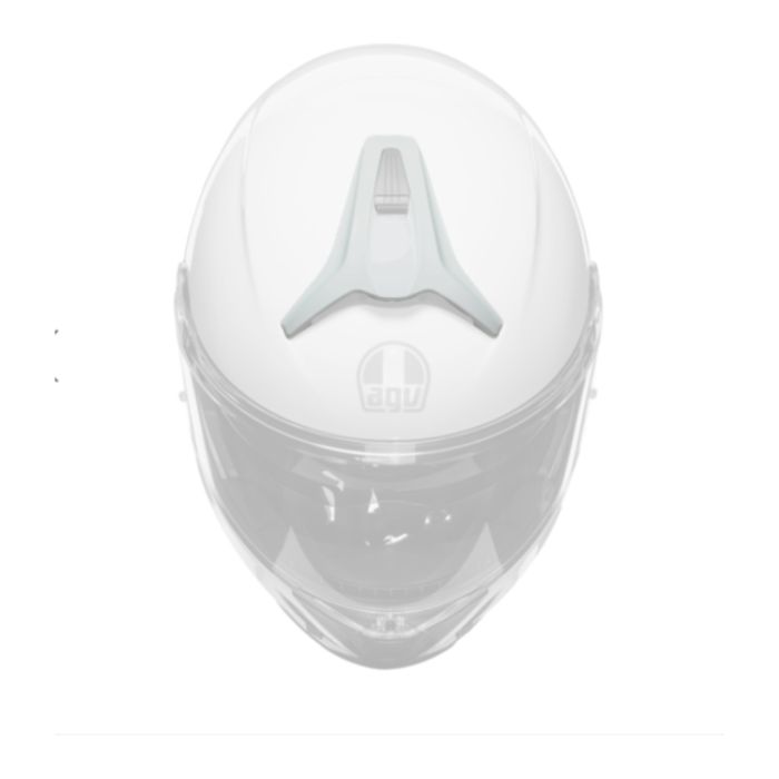 Agv Front Vent Cover Painted Tourmodular Stelvio White